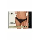 Guilty Pleasure Sleek Shadow Briefs – высококроёные чёрные сетчатые трусики – чёрные – Размер: L/XL — Фото 1