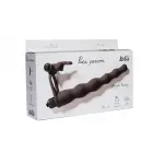 Pure Passion Jungle Bunny strap-on vibratorius su dviguba penetracija – 17 cm (6.5″) – juodas — Nuotrauka 1
