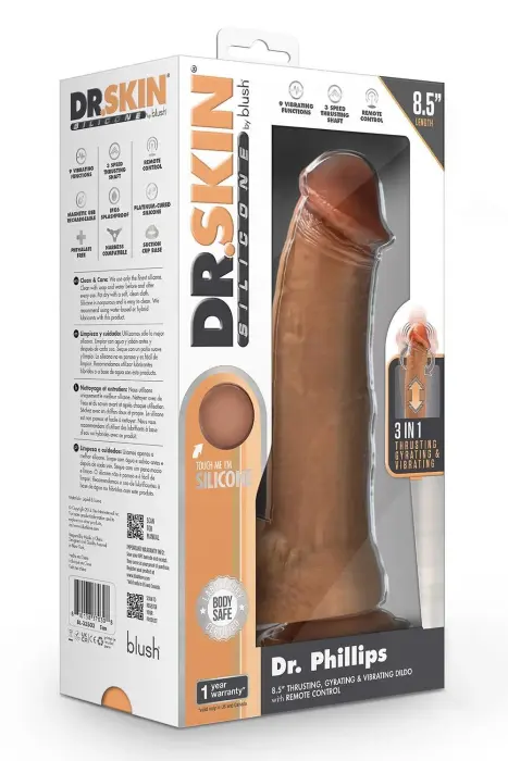 Dr. Skin Dr. Phillips 8.5 Inch Thrusting Vibrator – Tan