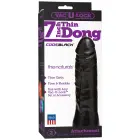 Doc Johnson CodeBlack Thin Vac-U-Lock dildo – 18 cm (7″) – melns — Foto 2