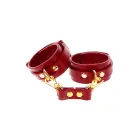 TABOOM Faux Leather Wrist Cuffs – Red — Photo 1