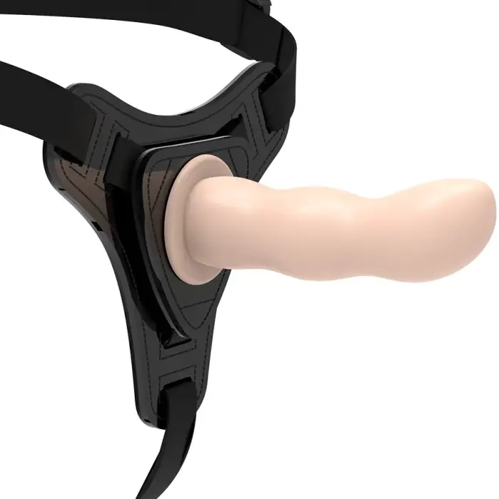 Fetish Submissive Silicone Strap-On Dildo with Harness – 12.5 cm (5″) – Skin