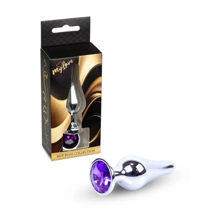 MyLove Toys Jewellery Silver analinis kištukas – 9.5 cm (3.7″) – Violetinis