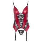 Cottelli LINGERIE Punane/must baskett sukkadega – XL — Foto 5