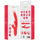 INTENSE Karol – multifunctional thrusting vibrator with wave stimulation – red – 23 cm — Photo 8