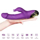 Meteor triušio vibratorius – 22.7 cm (8.9″) – violetinis — Nuotrauka 6