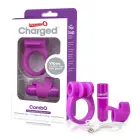 The Screaming O Charged CombO Kit #1 – uzlādējama vibrolode, gredzens un pirksta uzmava – violets — Foto 1
