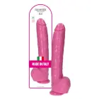 Itališkas realistiškas dildo – 40 cm (15.5″) – Rožinis — Nuotrauka 1