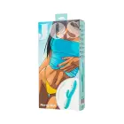 JOS MERRY-SWI Rotējošs truša vibrators ar klitora stimulatoru – 21 cm (8.1″) – zils — Foto 10