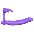FCR Silicone Double Penetrator Vibrating Cock Ring — Photo 3