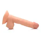 POP dildo su sėklidėmis – 16.5 cm (6.5″) – rožinis — Nuotrauka 3