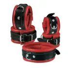 Leather Anklecuffs Red - 5 cm Photo