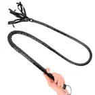 KINK Long Shiny PVC Whip 138 cm – Black — Photo 4