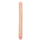 Size Queen dvipusis dildo – 43 cm (17″) – kūno spalva — Nuotrauka 1