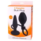 Silicone Inflatable Butt Plug – 14.5 cm (5.7″) – Black — Photo 2