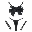 SUBBLIME 955205 Lingerie Set with Adjustable Bow – Black – L/XL — Photo 7