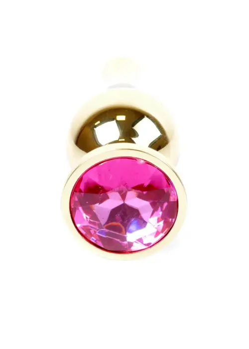 Plug-Jewellery Gold anālais spraudnis – 9.5 cm (3.7″) – Rozā