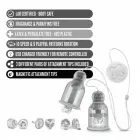Blush Temptasia Titillator rotējošs un vibrējošs krūšu galu kopšanas komplekts – rozā — Foto 5