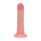 Vive REA218 – dual-density curved vibrating dildo with suction cup – flesh – 15.5 cm — Photo 3