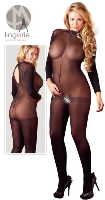Catsuit ar atvērtu starpkāju XL/2XL Foto 8