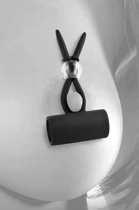 FFSLE vibrējošas silikona krūšu galu cilpas – rozā Foto 3