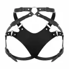 No-Parts Blake – adjustable unisex strap-on harness with 3 O-rings – black — Photo 2