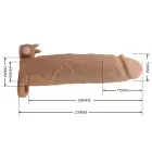 Pretty Love Xerxes – varpos rankovė su vibruojančiu žiedu – 22 cm (8.7″) – kūno spalva — Nuotrauka 7