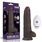 LoveToy Sliding Skin Pro II – вибрирующий силиконовый дилдо – 8,5" – 10 режимов — Фото 1