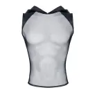 Men's Sleeveless Hoodie T-Shirt – Black – XL — Photo 4