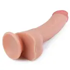 LoveToy Dual Layered Platinum Silicone Cock – реалистичный двухслойный фаллоимитатор – силикон – 20,3 см — Фото 3