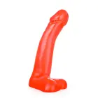 All Black Realistic Dildo with Balls – 20–23 cm — Photo 3
