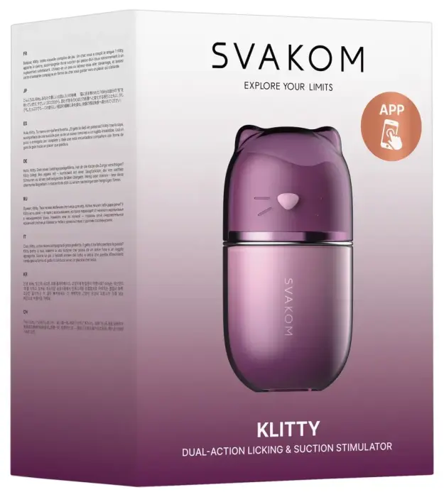 SVAKOM Klitty клиторальный стимулятор – 12.8 cm (5″) – фиолетовый