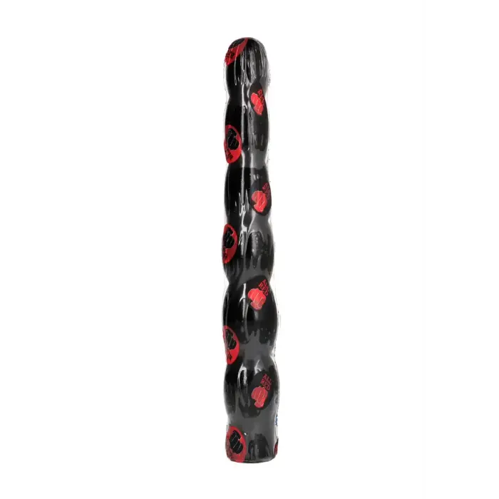 All Black Rippled Dildo – 32 cm (12.6″) – Black