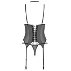 Obsessive Donarella Corset Set with Suspender – Black – M/L — Photo 6