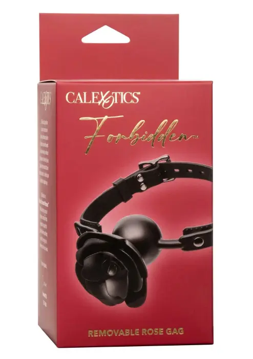 Forbidden Removable Rose Ball Gag – Black