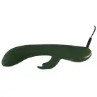 Luksuslik smaragdroheline jänese vibraator – 23 cm (9″) — Foto 11