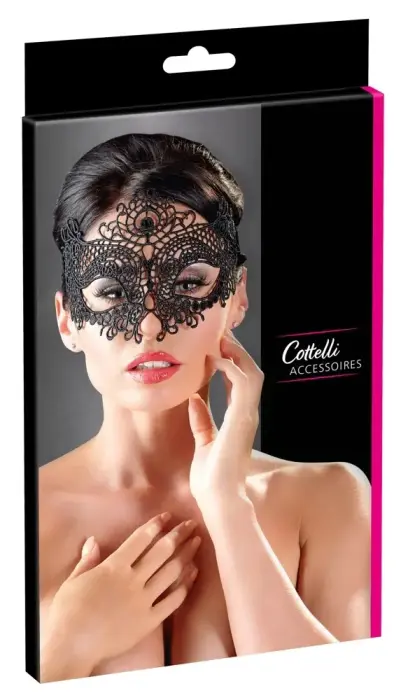 Cottelli Collection вышитая чёрная повязка на глаза