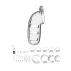 ManCage Model 06 polükarbonaadist karskusvöö süsteem 14 cm – läbipaistev — Foto 3