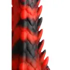 Demon Rising zvīņains pūķa dildo – 20 cm (8″) – sarkans/melns — Foto 7