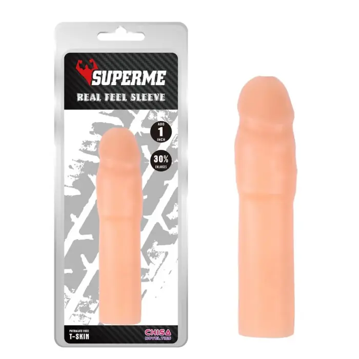 Real Feel Penis Sleeve – 18 cm – Black