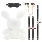 Rimba Velvet White Bondage Rabbit Large – Decorative Plush — Photo 3