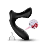 Storm melns vibrējošs teksturēts prostatas masieris – 15 cm (5.9″) — Foto 5