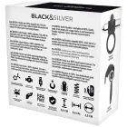 Black&Silver Burton rechargeable vibrating cock ring – 10 modes – black/silver — Photo 4