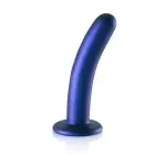 Gluds silikona G-punkta dildo – 14,5 cm (6″) – Metālisks Foto 7