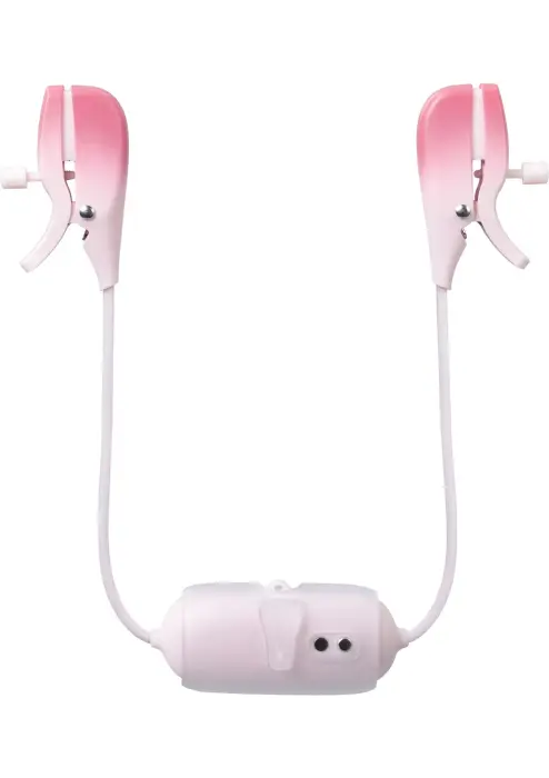 Gemini regulējamas vibrējošas krūtsgala knaibles – baltas Foto 6