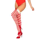 Obsessive Kissmas stockings – red/white stripes – S/M — Photo 1