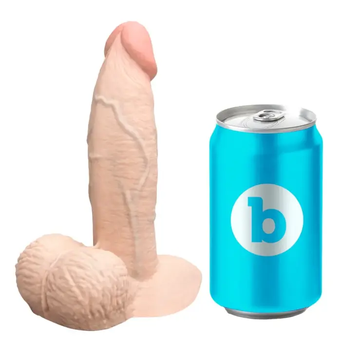 b-Vibe Slipskin apimties dildo – 15.4 cm (6.1″) – Kūno spalva Photo