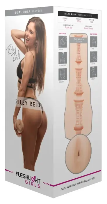 Riley Reid Euphoria - Realistiškas analinis masturbatorius