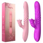 Angelia vibrators ar kustību, rotējošu vārpstu un mēles stimulatoru – 20 cm (7.87″) – violets Foto 8