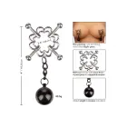 4 punktu svērtas krūšu galu skavas – metāla — Foto 6